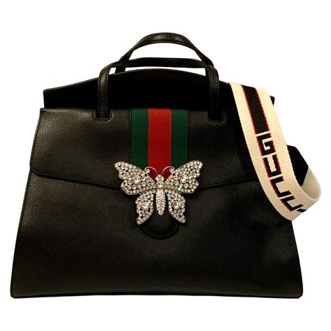 gucci butterfly bag black|gucci butterfly purse.